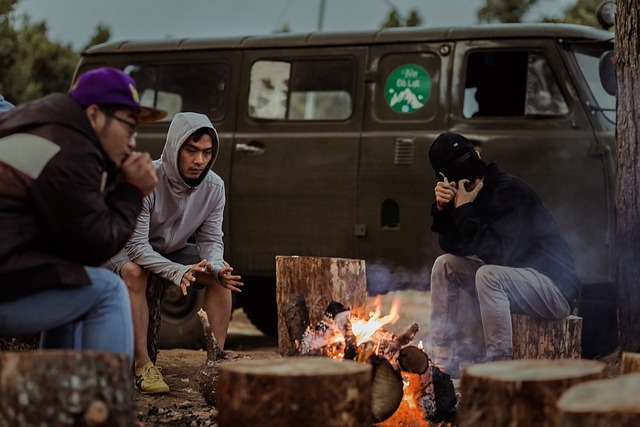 famille camping vacances 